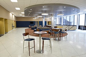 David Lawrence Auditorium lobby area after renovation