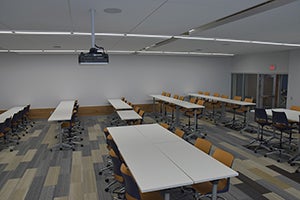 Posvar Hall classroom after renovation