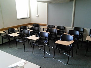 Cathedral of Learning Ground Floor Classroom before renovation