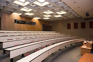 Posvar Hall classroom 1501 from bottom pre-renovation