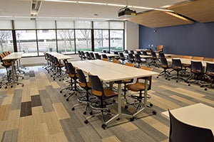 Posvar Hall classroom after renovation 