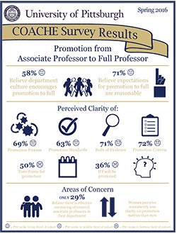 Promotion from associate professor to full professor infographic
