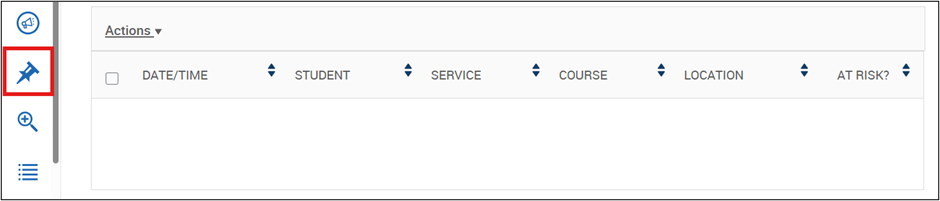 Left-hand navigation menu highlighting the To-Dos icon used to access all staff-created to-dos.