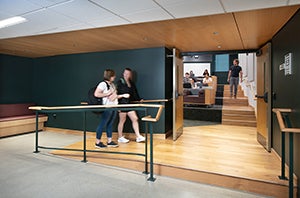 ramp entrance to Langley Hall classroom