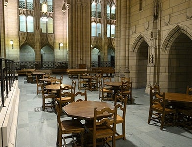 Commons room in the Cathedral of Learning