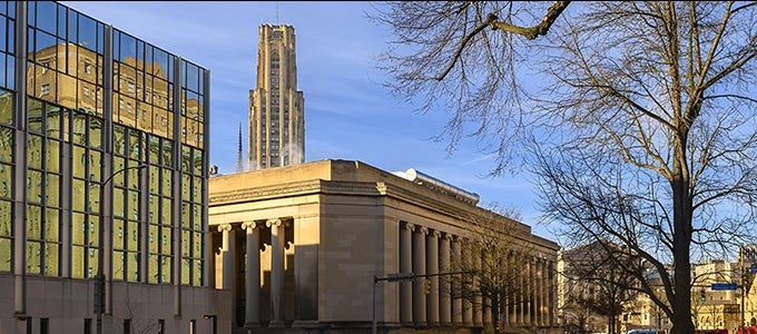 buildings on Pitt campus