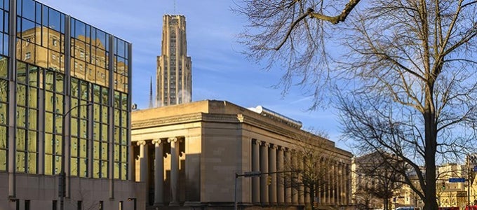 buildings on Pitt campus