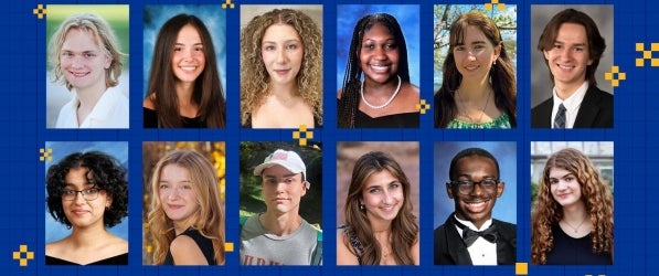 Headshots of the 12 scholarship winners Headshots of the 12 scholarship winners