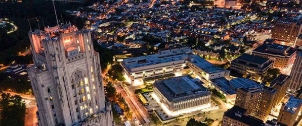 Birds eye of campus