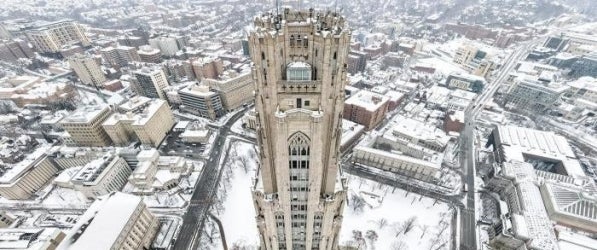 Birds eye of campus