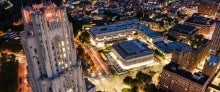 Birds eye of campus