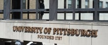Bridge connecting Pitt buildings over Forbes Avenue