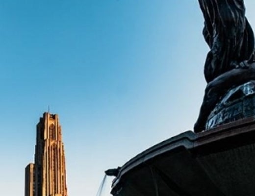 Fountain in front of the Cathedral of Learning