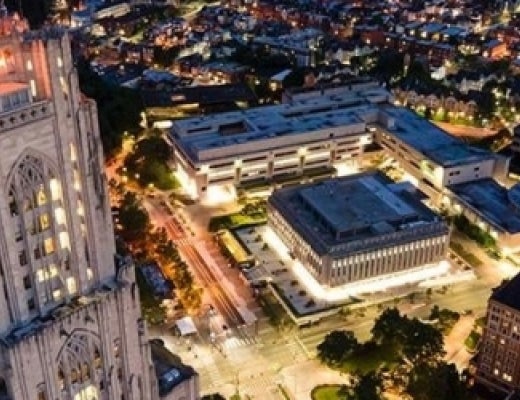 Birds eye of campus